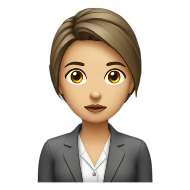 marketer-girl-office-sad sticker