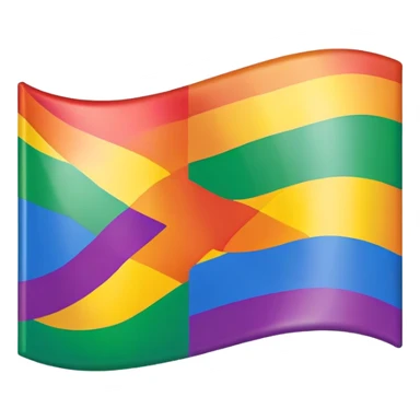 lgtbq flag with the X emoji on top sticker