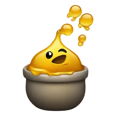 Throwing up honey sticker