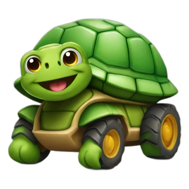 Camion de déménagement en forme de tortue sticker