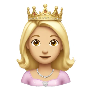 Dainty princess crown sticker
