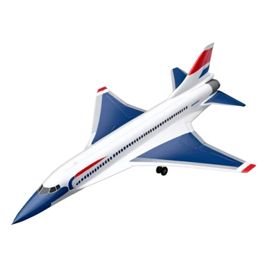 Concorde - British Airways (Model Year: 2020) (Iconic colour: White with blue and red) sticker