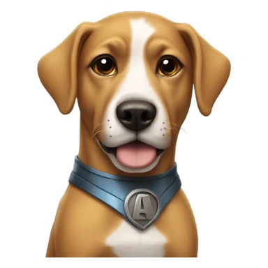 Superhero as a dog sticker