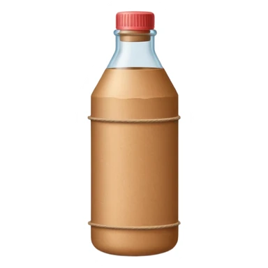 kraft paper in Bottle sticker