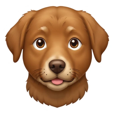 brown old lab dog sticker