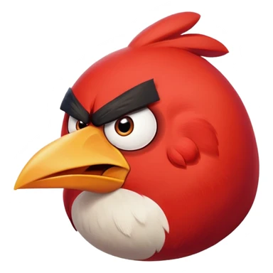 red angry bird sticker
