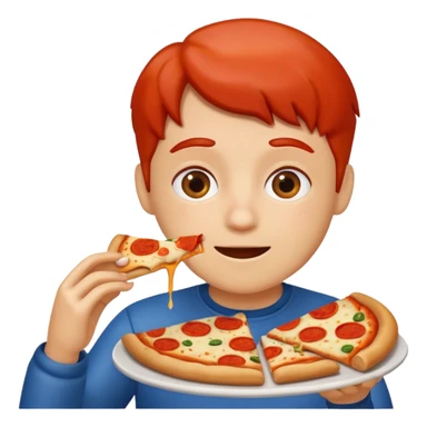 EATING PIZZA sticker