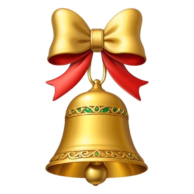 christmas emoji bell sticker