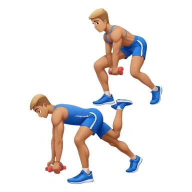 glute-bridges-exercise guy with blue shorts  sticker