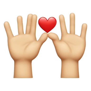 Love you emoji and fingers crossed emoji combined sticker