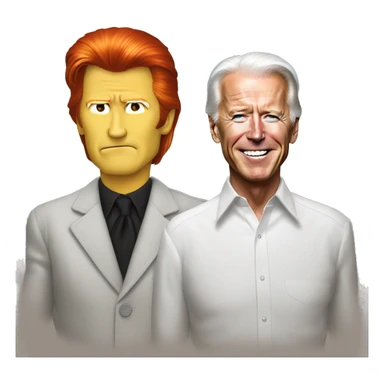joe biden with David Bowie sticker