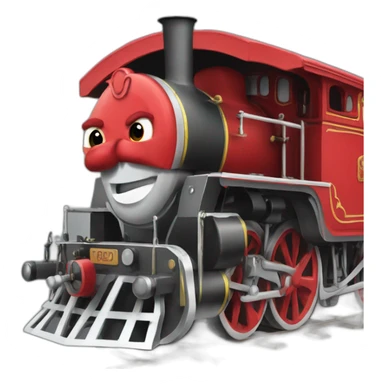 James the splendid red engine sticker