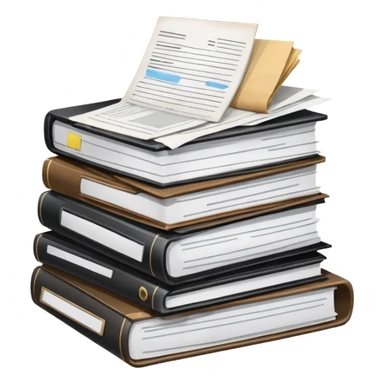 Pile of paperwork sticker