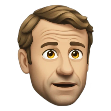 Macron wrinkles sticker