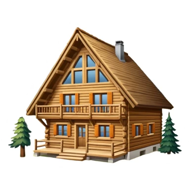 chalet de montagne dans les alpes sticker