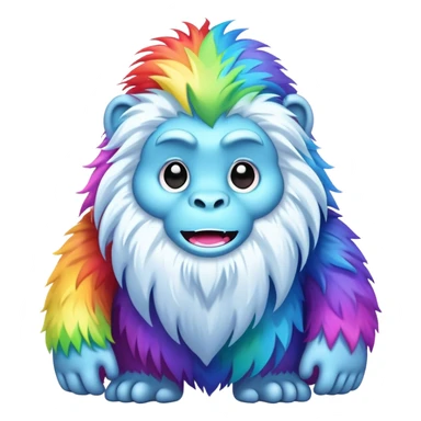 easter rainbow yeti sticker