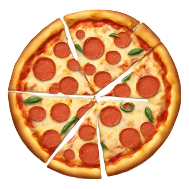 Pizza with a hun sticker