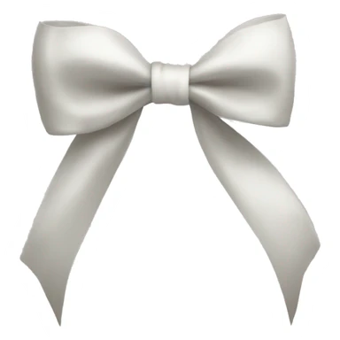 bow white sticker