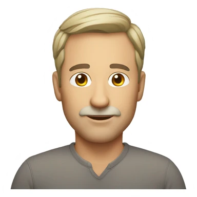 Causian middle age man sticker