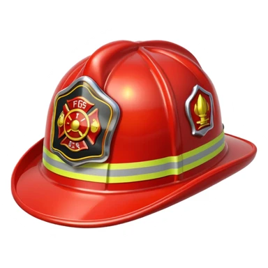 firefighter's hat sticker