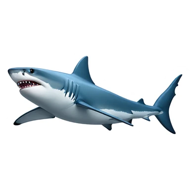 A shark wearing Nike pros and air force 1s sticker