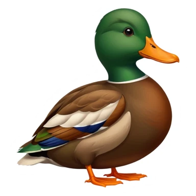 Mallard duck saying quack sticker