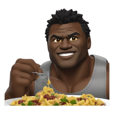 Francis ngannou eating  sticker