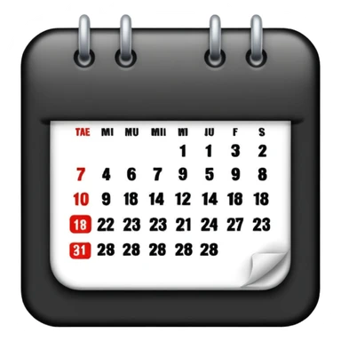 27 MAR, big calendar date sticker