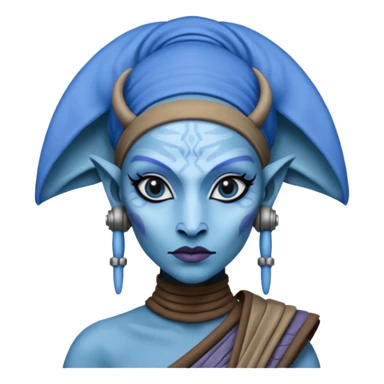 A female  twilek from star wars sticker