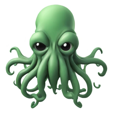 Cthulhu wireframe 3D sticker