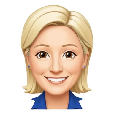 peut tu creer un emoji marine lepen sticker
