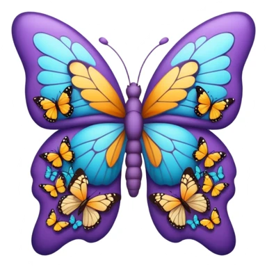 Lungs and butterflies  sticker