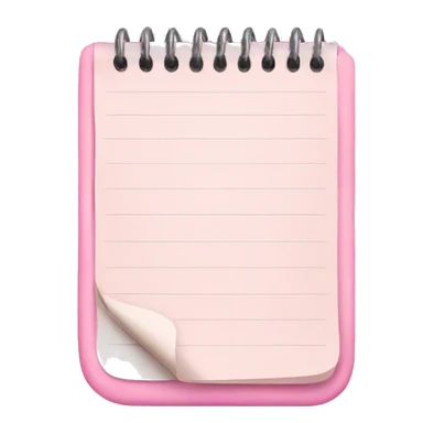 light pink notepad sticker