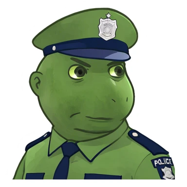 Creepy york police  sticker