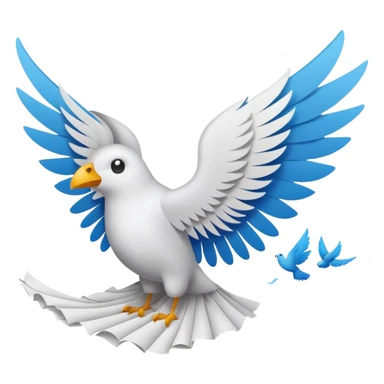 billete con alas sticker