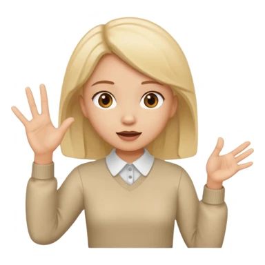 A girl teaching words..so i need a girl position like she us teaching..like real speaking  sticker