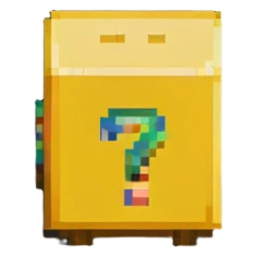 Super Mario question block sticker