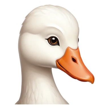 A goose doing skin care sticker