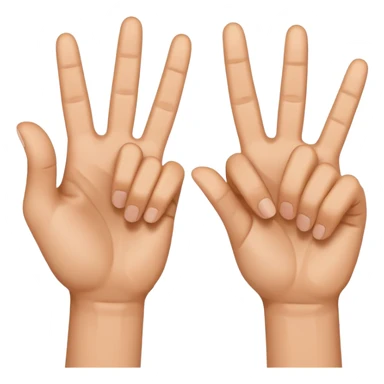 show two shaka signs sticker