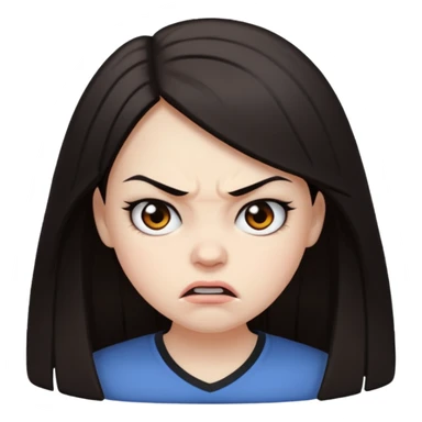 Girl 💢😡 sticker