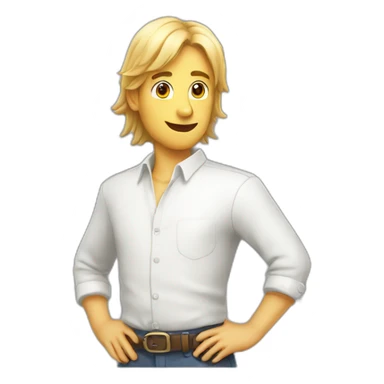 Chat poil blanc sticker