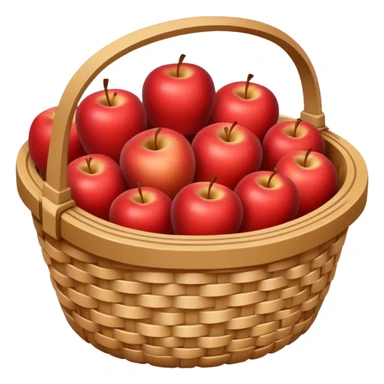 Empty basket to fill apples  sticker