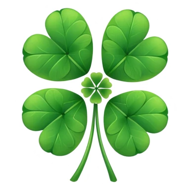Un trébol de cinco hojas  sticker