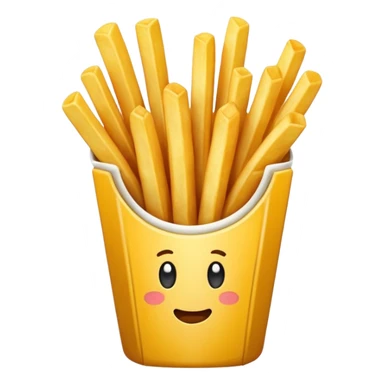 French fries sticker