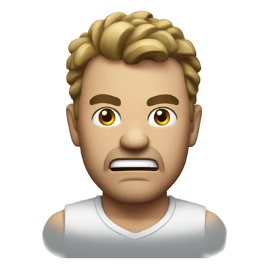 Man raging on the game  sticker