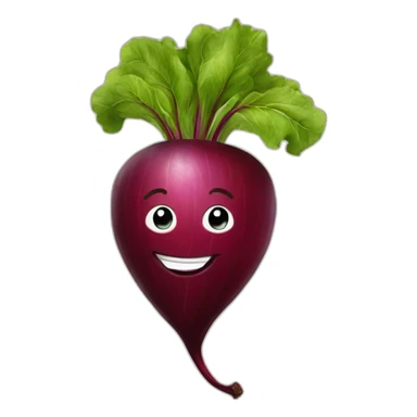 smiling beet sticker