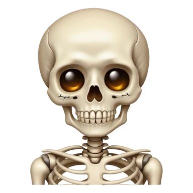 Skeleton in love  sticker