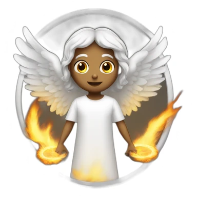 biblically accurate angel that is burning wheels filled with eyes sticker