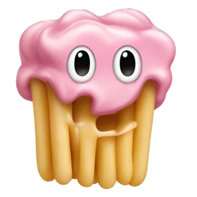 light pink macaroni sticker