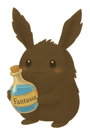 Change the liquid in the bottle to a vibrant blue color, maintaining the ghibli style and transparency. sticker